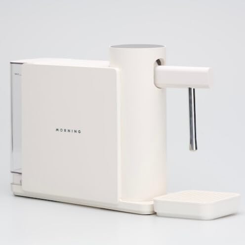 [メーカー公式] The Morning Dream ミルクスチーマー ミルクフォーム ラテ 電動泡立て器 コンパクト キッチン インテリア [国内正規品] [メーカー保証1年](White)