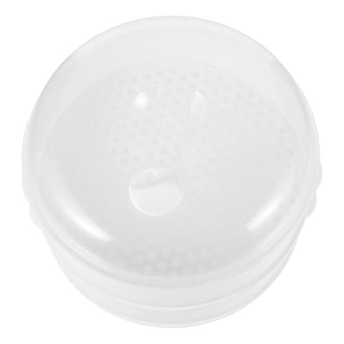Alipis Caja De Vapor De Doble Para Microondas Tapa Transparente Vaporera Versátil Para Cocinar Al Vapor Pescado y Arroz