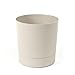 Pflanzgefäß mit integriertem Untersetzer, Breite 20 cm – 4,7L – Beigefarbener Blumentopf für Innen & Außen – Wetterfest & Pflegeleicht, Beige
