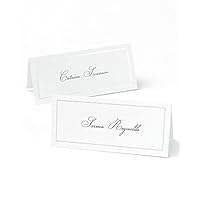 Gartner Studios Platinum Foil Border Printable Place Cards, Party Supplies, 210 GSM, 48 Count, Standard, (83003)