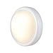 GE Battery-Operated Tap Light, White Push Light, Stick-On, Wireless and Portable, Ideal for Cabinets, Closets, Nightstands, Bathrooms, and Hallways – 54807
