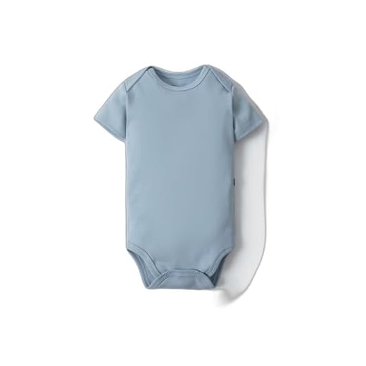 Body Bebê Unissex Manga Curta Em Ribana - Azul 18-24M