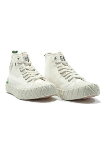 Image of Palladium Unisex Palla Ace Mid Organic Canvas Lace Up Sneaker