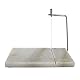 Fackelmann FM Professional 22259 Fettleberschneider, Präsentation, Fettleberschneider, Servieren von Foie Gras, Edelstahl, Marmor, Hellgrau, 23 cm x 15 cm x 5 cm