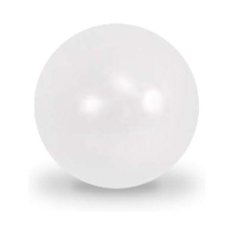 Aivalas Bocce Pallino Ball, 51mm White Pallino Ball for Bocce Ball Game, Bocce Pallino Balls Replacement Cover