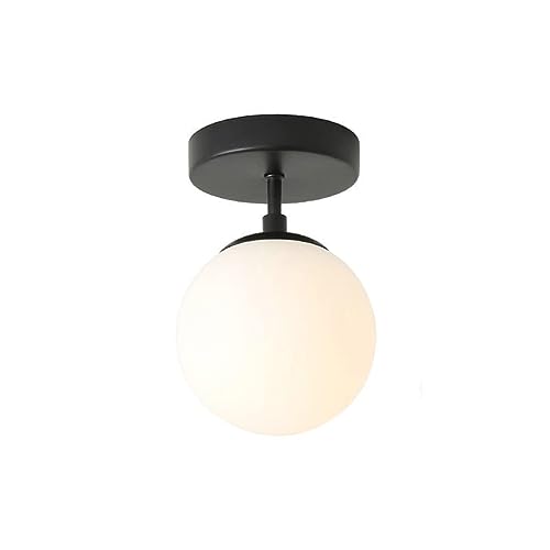 Plafond à balle en verre de style vintage et lampe de plafond du milieu du siècle