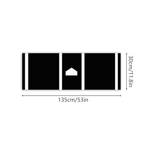 Esterilla de béisbol de césped artificial de 135x30cm con base de goma antideslizante 6