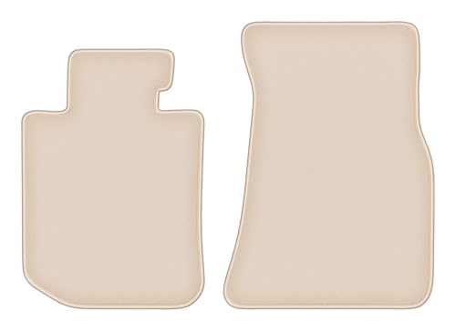 Tapis auto BMW 3 G20 berline beige en velours accessoires de sol avant