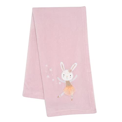 Image of Bedtime Originals Tiny Dancer Baby Blanket - Pink, Animals, Celestial, Rabbit