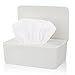 Porta Salviette Umidificate, Scatola Dispenser per Fazzoletti e Salviette umide per Neonati con Coperchio, Antipolvere Tovagliolo Scatola Portaoggetti per Casa, Office, Auto (Bianco)