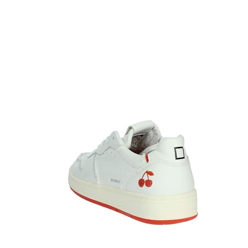 Chaussures Court Fruit Cherry D.A.T.E. baskets mode femme blanches