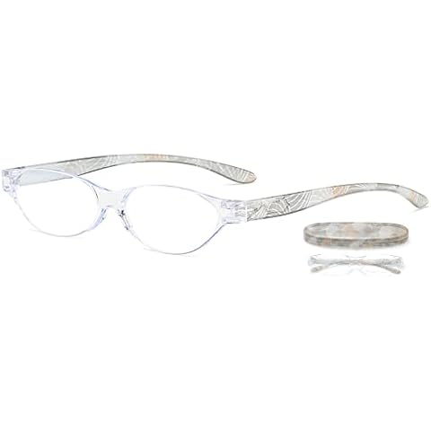 LANOMI Floral Rimless Blue Light Reading Glasses Cover