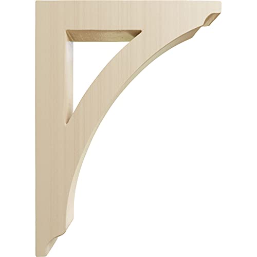 Ekena Millwork BKTW01X06X09THRW Small Thorton Wood Wood Brackets thumb #2