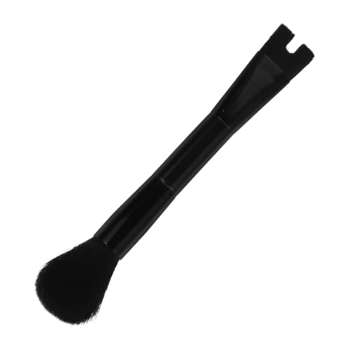 SHERCHPRY Double Ended Nose Contour Brush U Shaped Makeup Brush for Highlighter Liquid Foundation Soft Durable Dual Ended Design for Effortless Application for Women Black