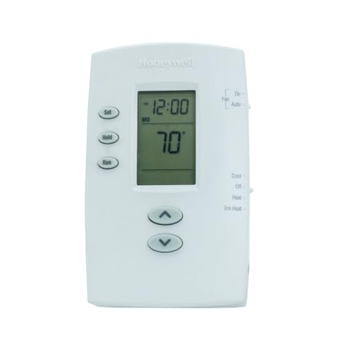 Honeywell TH2210DV1006 PRO 2000 Vertical 5+2 Day Programmable Heat Pump Thermostat - Backlit, 2H/1C, Dual Powered - image 2