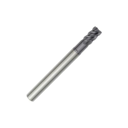 Image of WIDIA Hanita 75N512025LT Vision Plus 75N5 HP Hard Material End Mill, 0.5 mm Rad, 12 mm Cutting Dia, Carbide, TiAlN, RH Cut, Straight Shank, 4-Flute