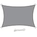swift Sonnensegel, rechteckig, wasserfest, 98 % UV-Schutz, 4 x 5 m, 4 x 5 m, für Garten, Terrasse, Hellgrau (5 x 4)