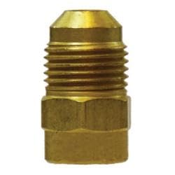 10463 Reducing Adapter, 3/8 in SAE 45 deg Male Flared x 1/4 in SAE 45 deg Female Flared, Brass (2 Pack)