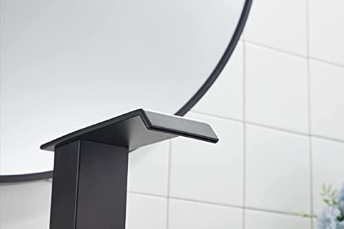 Yblucklly B-AUTO-3007-BLACK Automatic Sensor Touchless Waterfall Bathroom Sink Faucet With Control Box And Temperature Mixer Dc Powered Sensor Hands Free Bathroom Tap Matte Black Vanity Faucets thumb #3