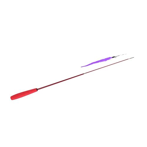 BESPORTBLE Pet Interactive Cat Teaser Fishing Rod Elastic Cat Stick Toy Random Color for Engaging Play and Healthy Activity