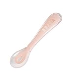 BEABA Second Stage Baby Spoon for Self-Feeding Babies, Pink
