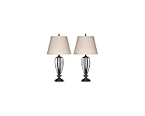 Signature Design by Ashley Mildred Modern Bronze Metal Table Lamp, 2 Count, 29.75