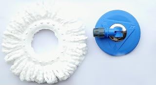 Image of Microfiber Mop Head Refill Replacement for Spin Mop - Super Absorbent, 360 Rotating Cleaning Head (Head only, 1, Count)