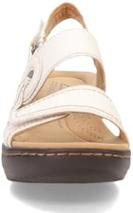 Clarks Merliah Opal Heeled Sandal, White Leather, 12 Medium | Image 2