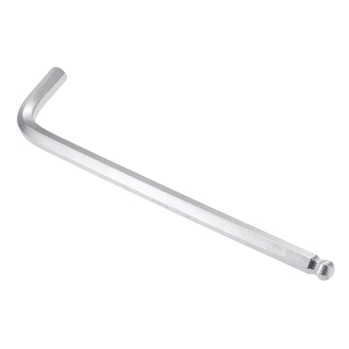 Unifizz 10mm Ball End Hex Key Wrench, L Shaped Long Arm Cr-V Allen Wrench Repairing Tool
