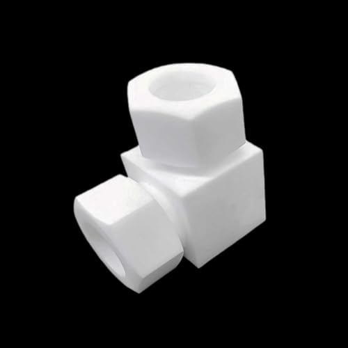 Conector codo de PTFE de 90 grados con reducción de 9.525mm a 6mm 2