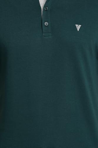 Van Heusen Men's Cotton Regular Fit Athleisure Ultra Soft Polo T-Shirt - Short Sleeve, Textured