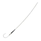 Rite Angler Single Hook Wahoo Rig 7x7 Stainless Steel Cable 700-lb. Test Hook Sizes 9/0 10/0 Big Game Offshore Saltwater Fishing (10/0)