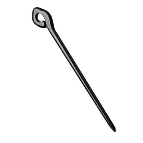 NOLITOY 黒檀のヘアピン ロングヘア用ヘ ック 中国のヘ ック 女性用髪箸 中華髪箸 かんざし お団子ヘアホルダー 女の子の髪の箸 飾り髪箸 木製ヘ ック Black