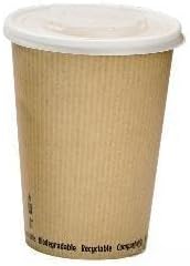 PacknWood Soup Cup with Rippled Kraft Design - 8 oz