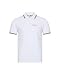 Prada Men's Cotton Piqué Short Sleeve Slim Fit Polo Shirt, White SJJ887