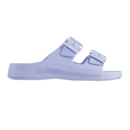 Image of totes Women's Everywear Lightweight Waterproof Adjustable Double Buckle Slide Sandal