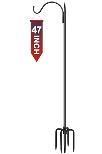 Gtongoko 119,4 cm Schäferhaken Schwarz 5 Zinken