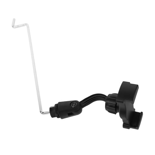 MINAOLULUS サックス用携帯電話ホルダー 兼楽譜クリップ アルトサックス ステンレス製 調節可能 竪琴スタンド型 演奏会や練習用