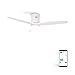 CREATE / WINDCALM DC /Deckenventilator mit WLAN und LED Beleuchtung / 6 Geschwindigkeiten / DC-Motor / alles weiß / Leise , Fernbedienung