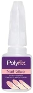 Polyfix Artificial Waterproof Nail Glue | Professional Nail Art Manicure Tool for Acrylic and False Nails, Offering Waterproof and Long-Lasting Adhesion 10g