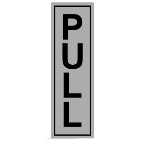 St@llion 190x60mm Pull Plate for Indoor Outdoor Self-Adhesive Vinyl Stickers Sign Vertical Sticker Cover