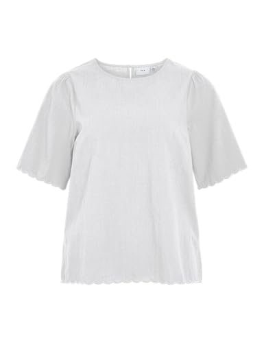 Haut col rond VILA Vifernanda avec manches mi-longues fluides pour femme