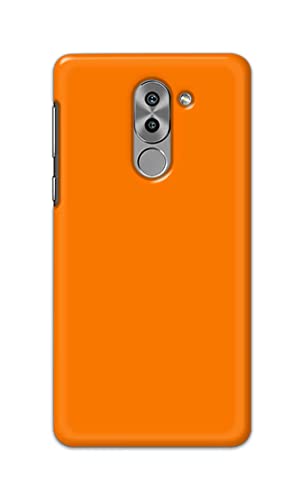 Image of Plain Orange Hard Back Case Cover for Honor 6X / GR5 (2017), BLN-AL10 BLL-L22 BLN-L21 Back Cover -(J5) VNS2229