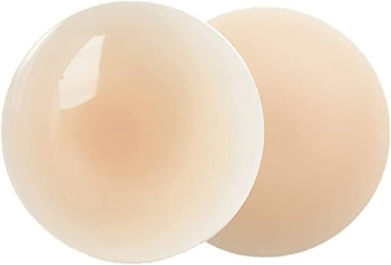 10 𝒀𝒆𝒂𝒓𝒔 𝑾𝒂𝒓𝒓𝒂𝒏𝒕𝒚 Silicone Nippleless Covers for Women | Adhesive Breast Lift Pasties | Reusable Skin-Friendly Invisible Bra Pads for Backless, Strapless & Deep Neck Outfits-image-32