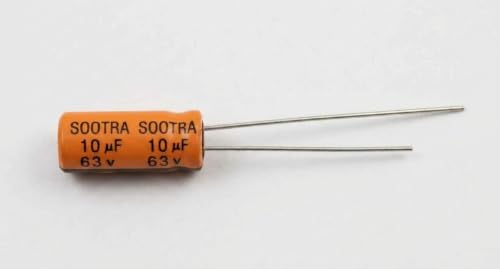 Image of Fixed Aluminum Radial Electrolytic Capacitors 10UF 63V - Pack of - 1