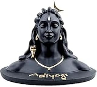 Drury Dream Adiyogi Shiva Statue for Car Dash Board, Pooja & Gift, Mahadev Murti, Idol, Lord Adiyogi Shankara for Home & O... Price In India