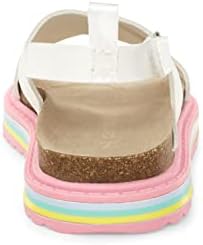 carter's Girls Cindy Sandal, White, 4 Toddler | Image 3