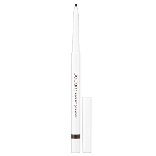 Boean Super Slim Gel Eyeliner 0.17 Oz / 05g, Fine Touch 1.5mm Slim Liner (02 Matt Brown)