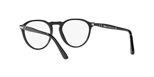 Persol Po3286V Round Prescription Eyewear Frames, Black/Demo Lens, 49 Mm #TOP5