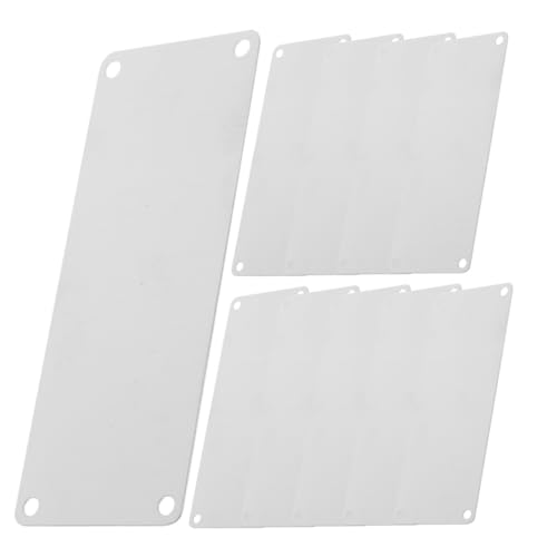 DOITOOL 10個 ステンレス製属タグ 耐久性属彫刻用ブランク 付属 ネームプレート用 空サイン 多用途刻印用